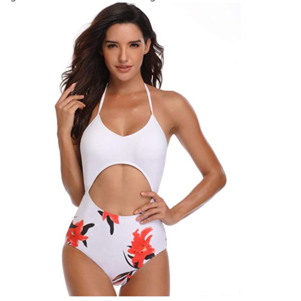 Cutout one piece swimsuit